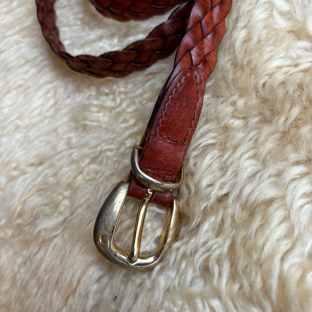Vintage Braided Leather Belt - Picture 2 of 5